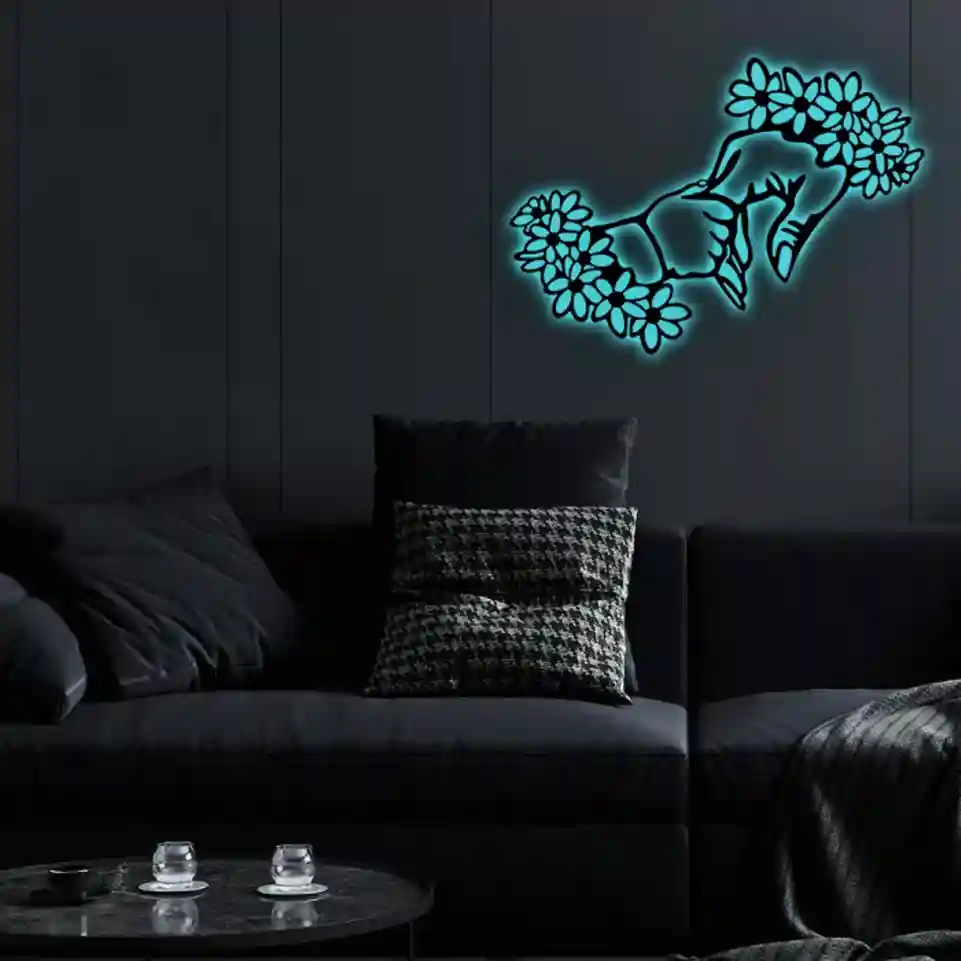 Baby And Mother Hands Flower Wall Art.1_90_11zon_16_11zon