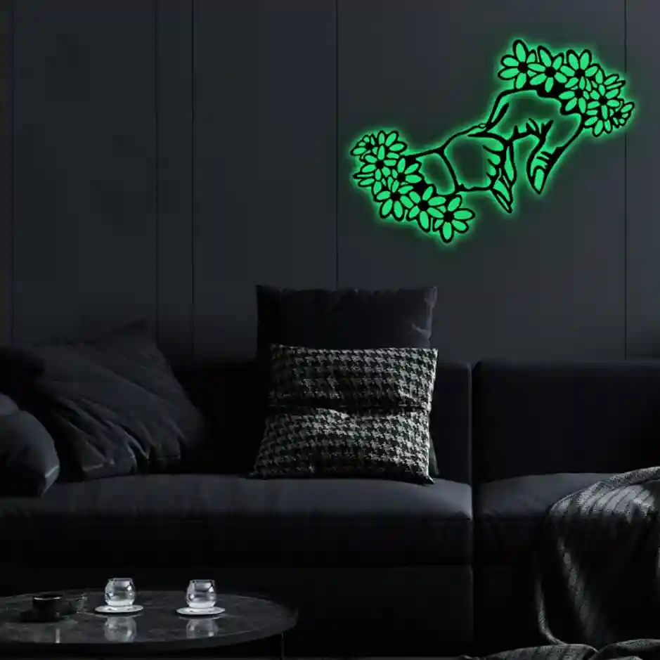 Baby And Mother Hands Flower Wall Art.2_91_11zon_17_11zon