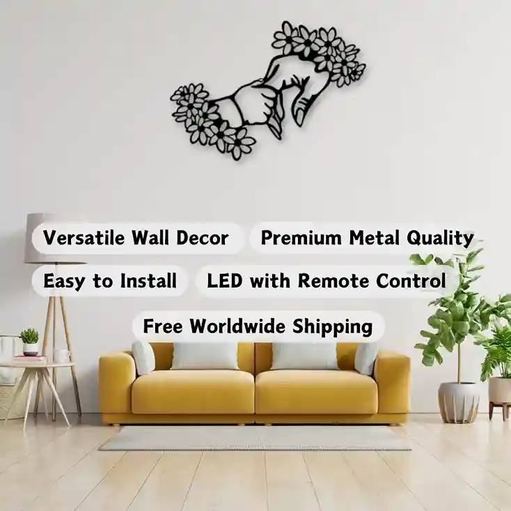 Baby And Mother Hands Flower Wall Art.5_21_11zon_56_11zon