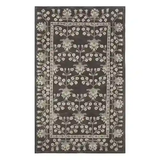 caramel tapestry rug