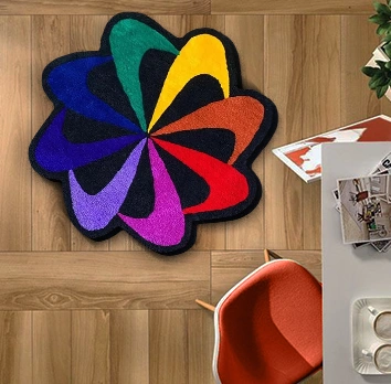 Swirl Rainbow Rug