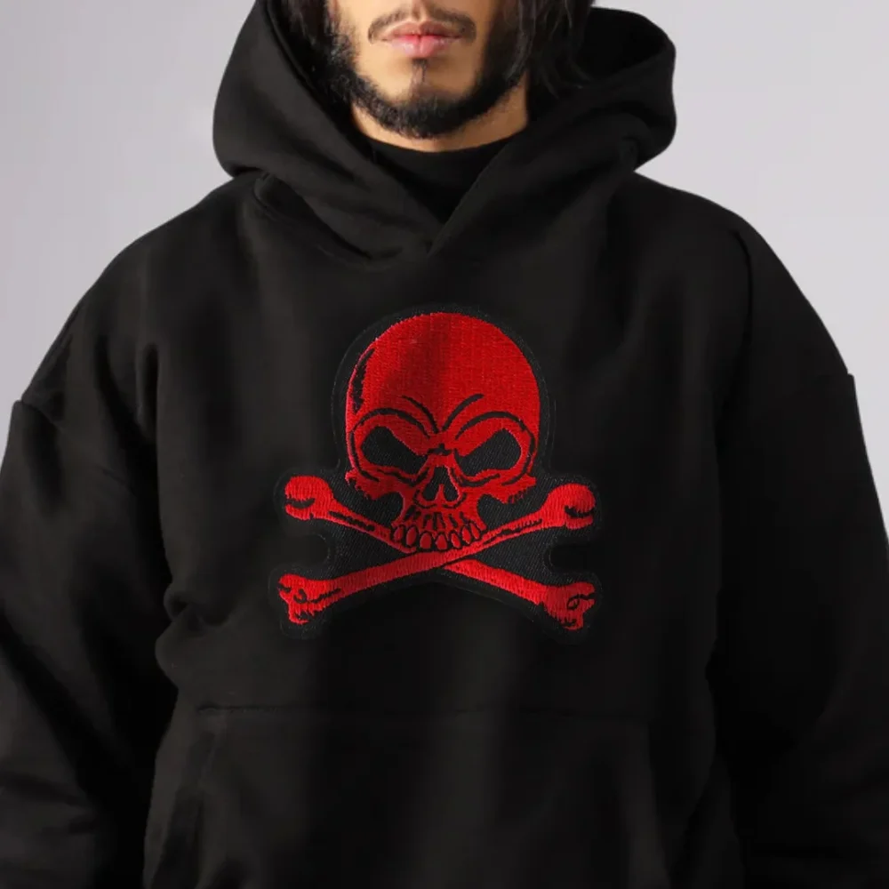 red skull hoodie Red Skull Hoodie