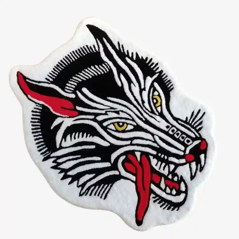 Howling Wolf Rug – Wild Nature-Inspired Home Decor