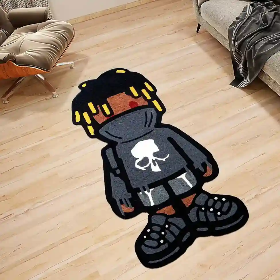 Juice WRLD Rug in Bedroom Decor