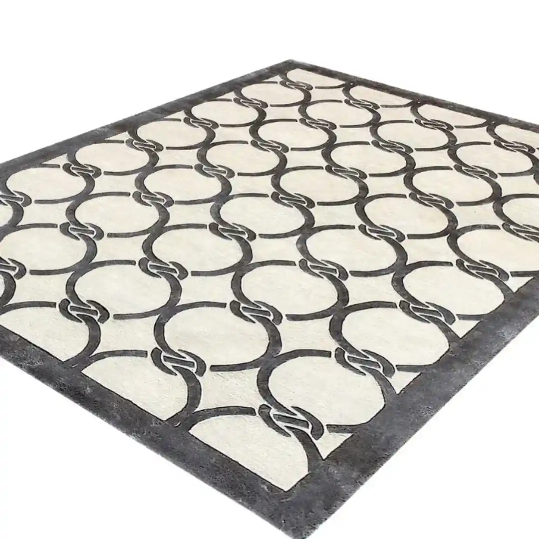 farmhouse geometrical hand tufted rugs