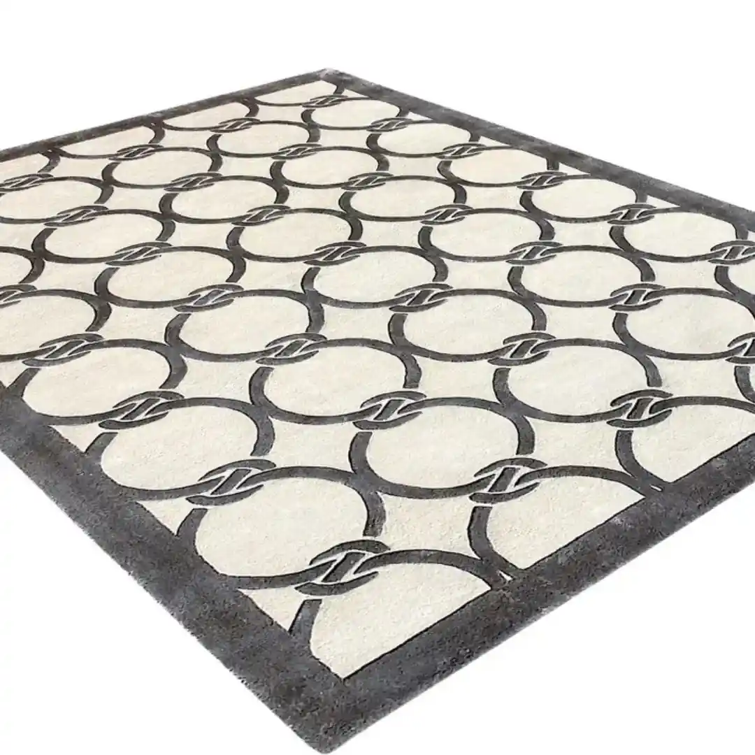 farmhouse geometrical hand tufted rugs