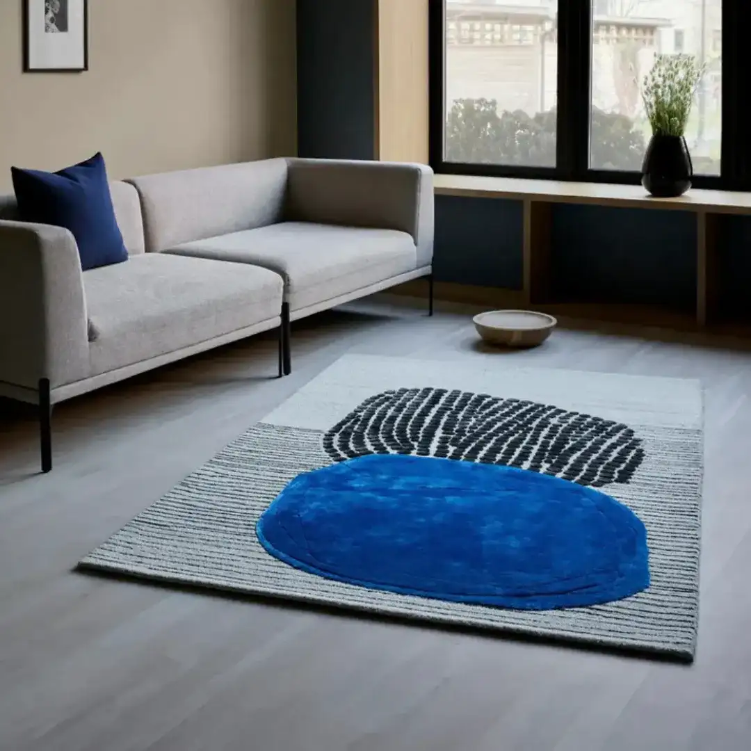 modern echo hand tufted rug