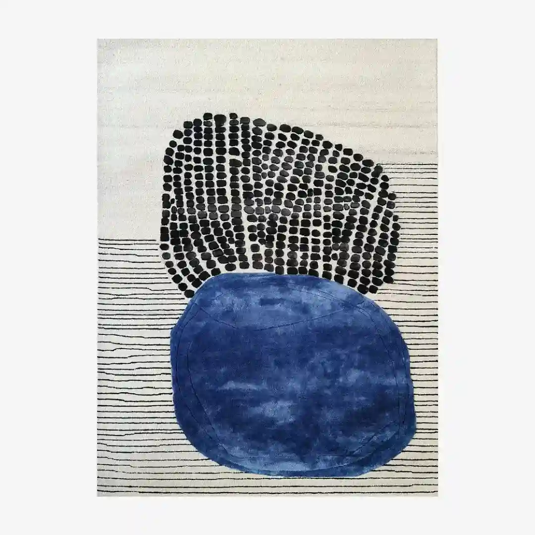 modern echo hand tufted rug