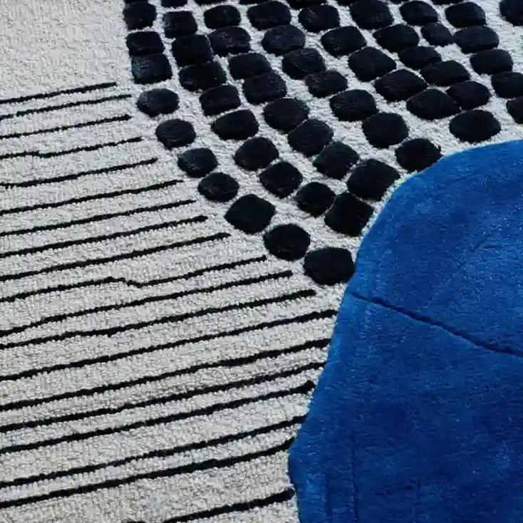 modern echo hand tufted rug