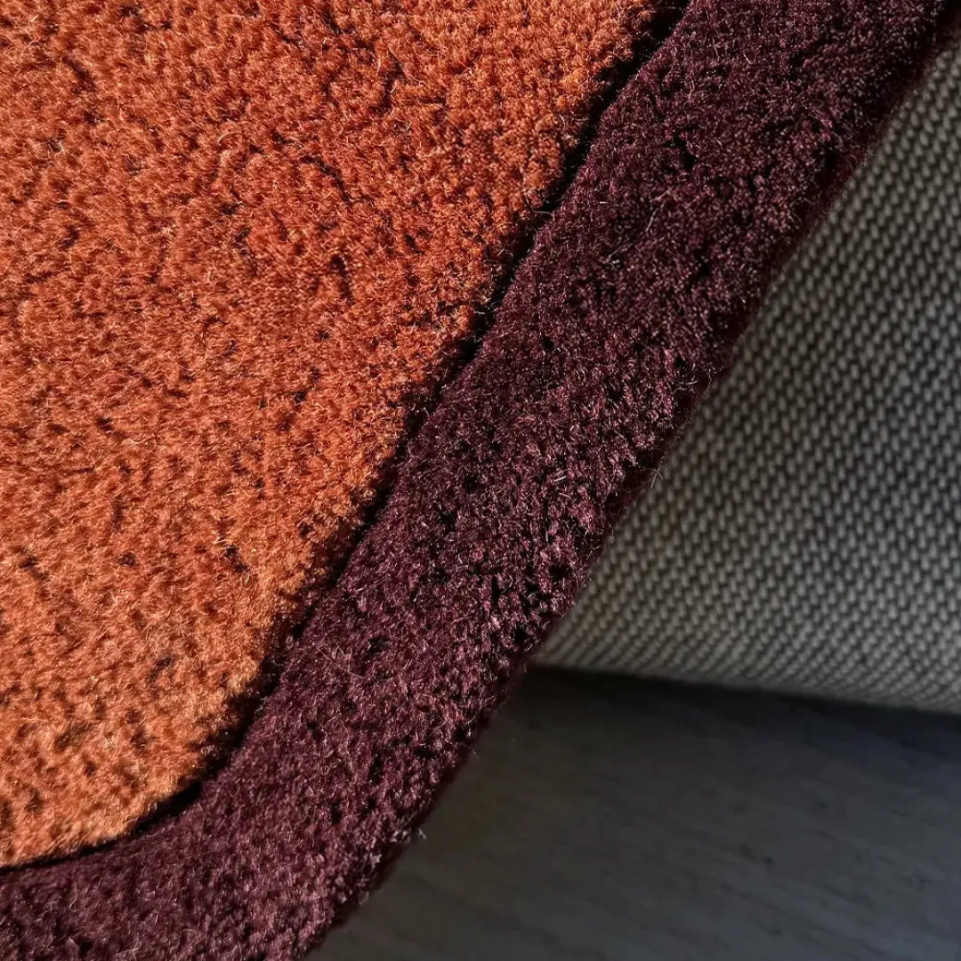 Orange Border Runner Rugs