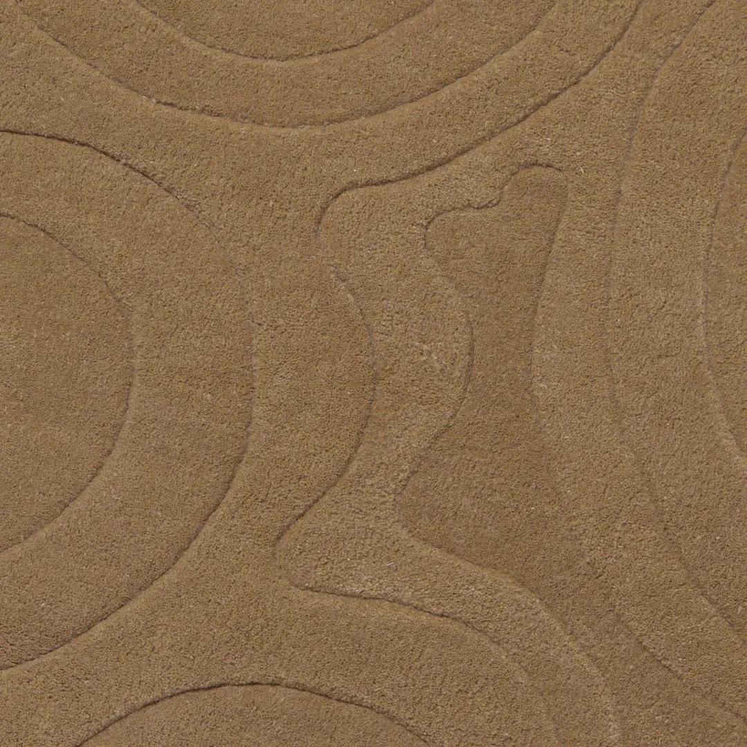 Melted Rug Contemporary brown rug inspired by molten patterns – Melted Mocha handmade area rug