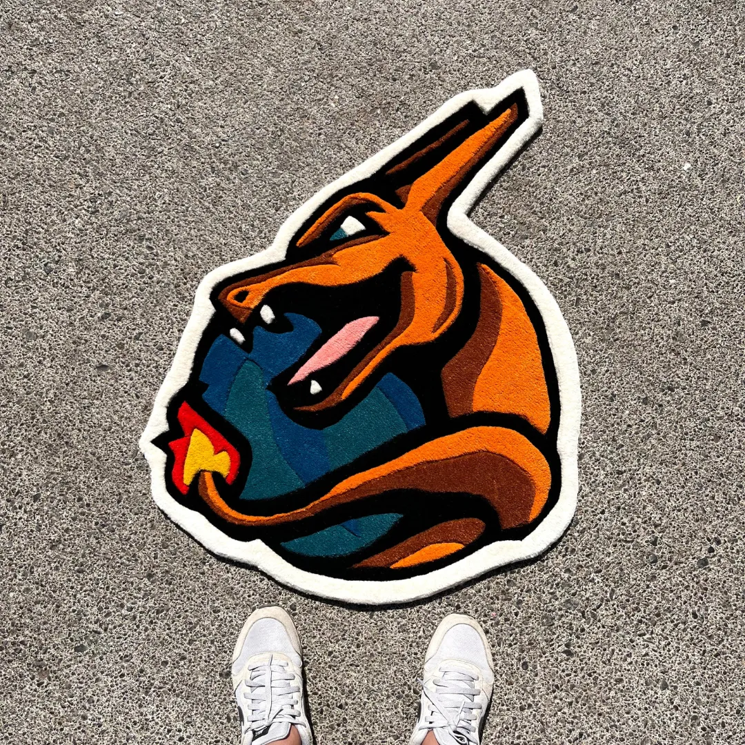 volcanic roar rug shaped anime dragon