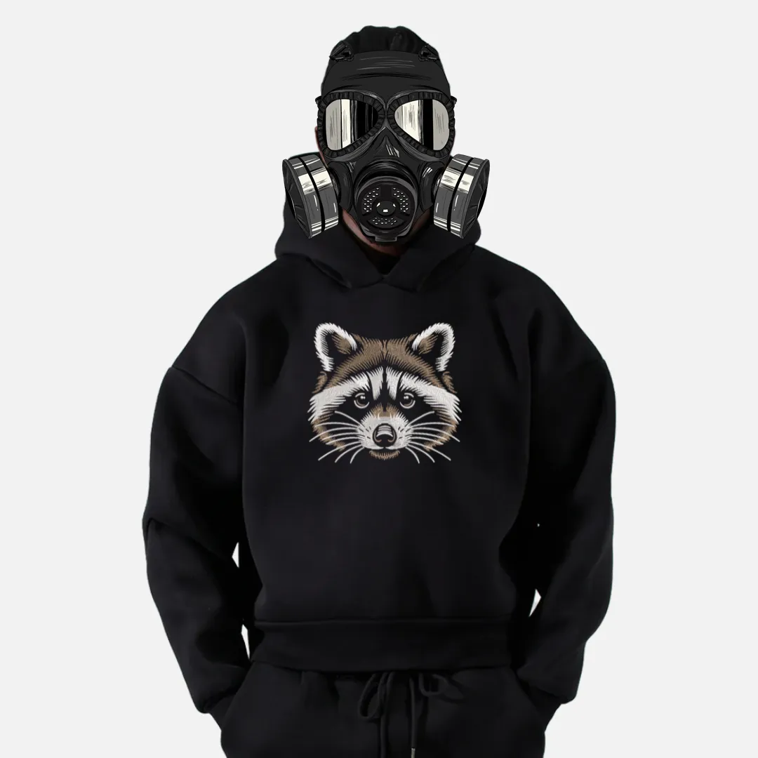 cute raccoon hoodie