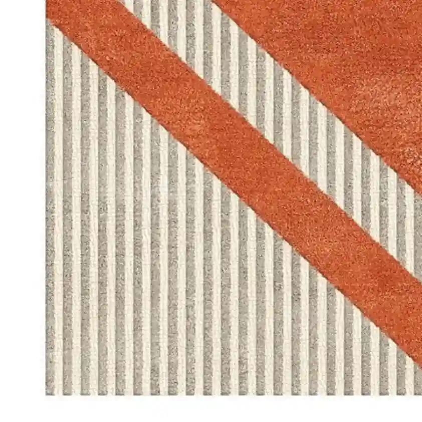 vex orange rug