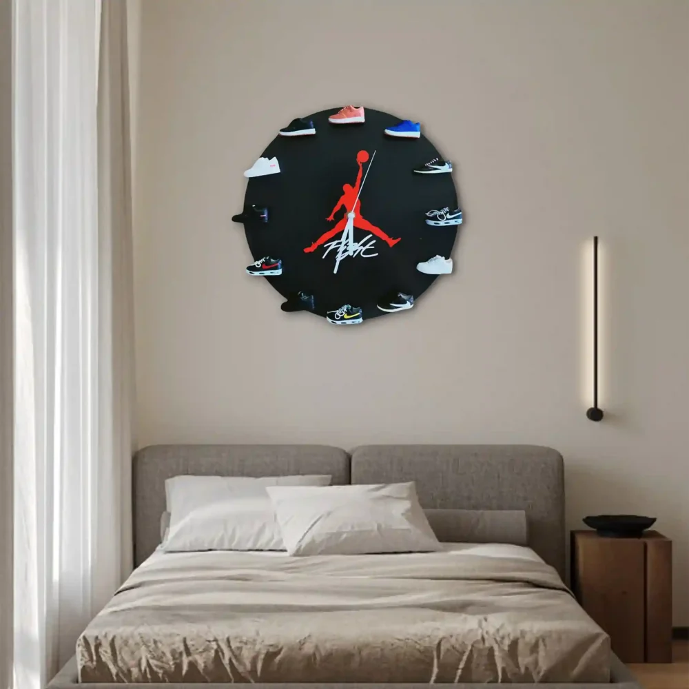 3D Wall Clock with AJ 1 Magnetic Mini Sneakers Edition