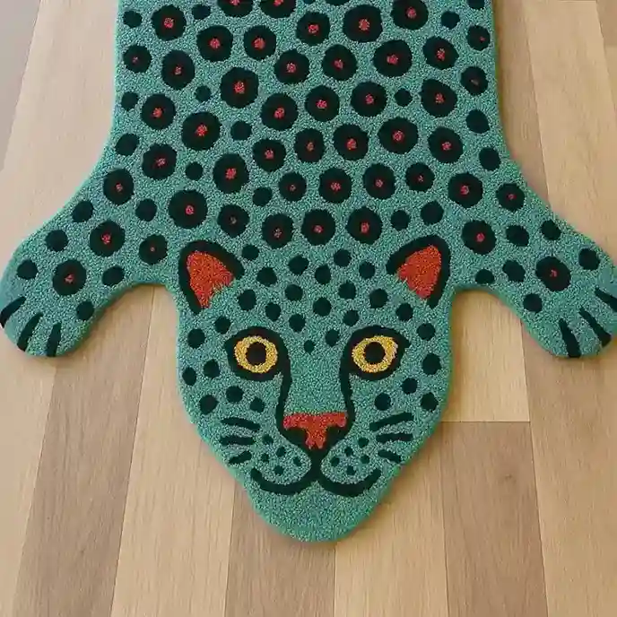 green garmet tibetan tiger rug