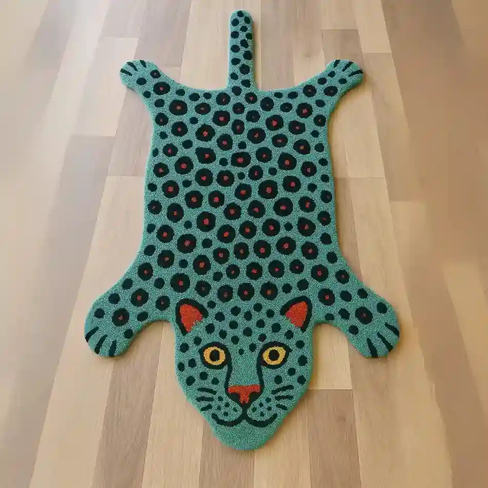 green garmet tibetan tiger rugs