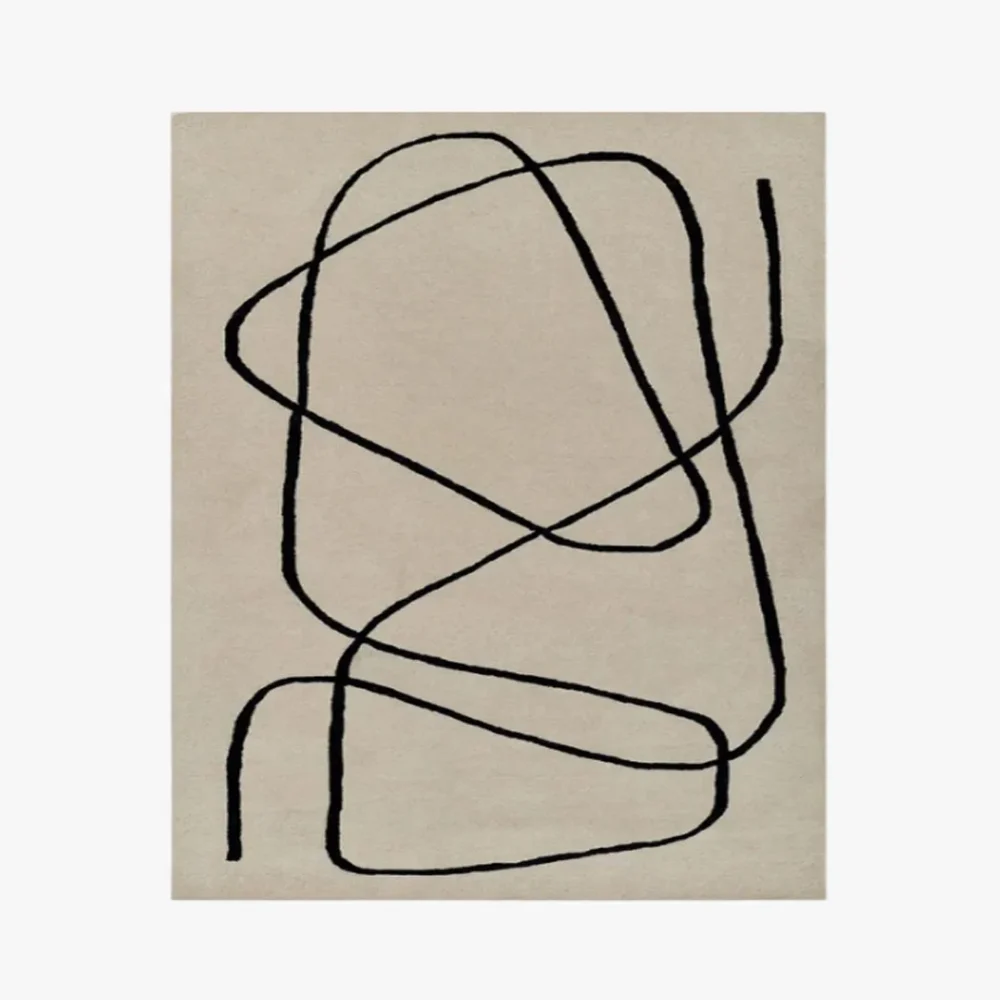 Abstract Line Area Rug