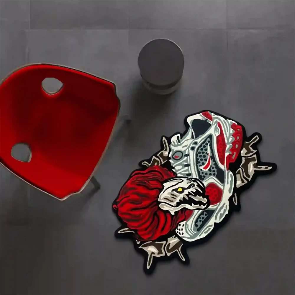 dunk low red Dunk Low Red Eagle Rug – Ultimate Sneaker Decor for Collectors