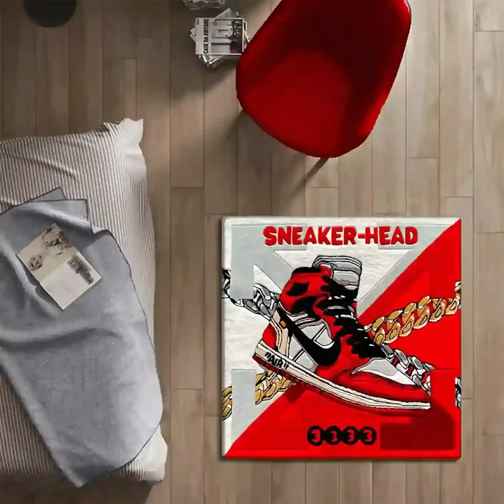 Hypebeast Sneakerhead Rug – Stylish Square Design