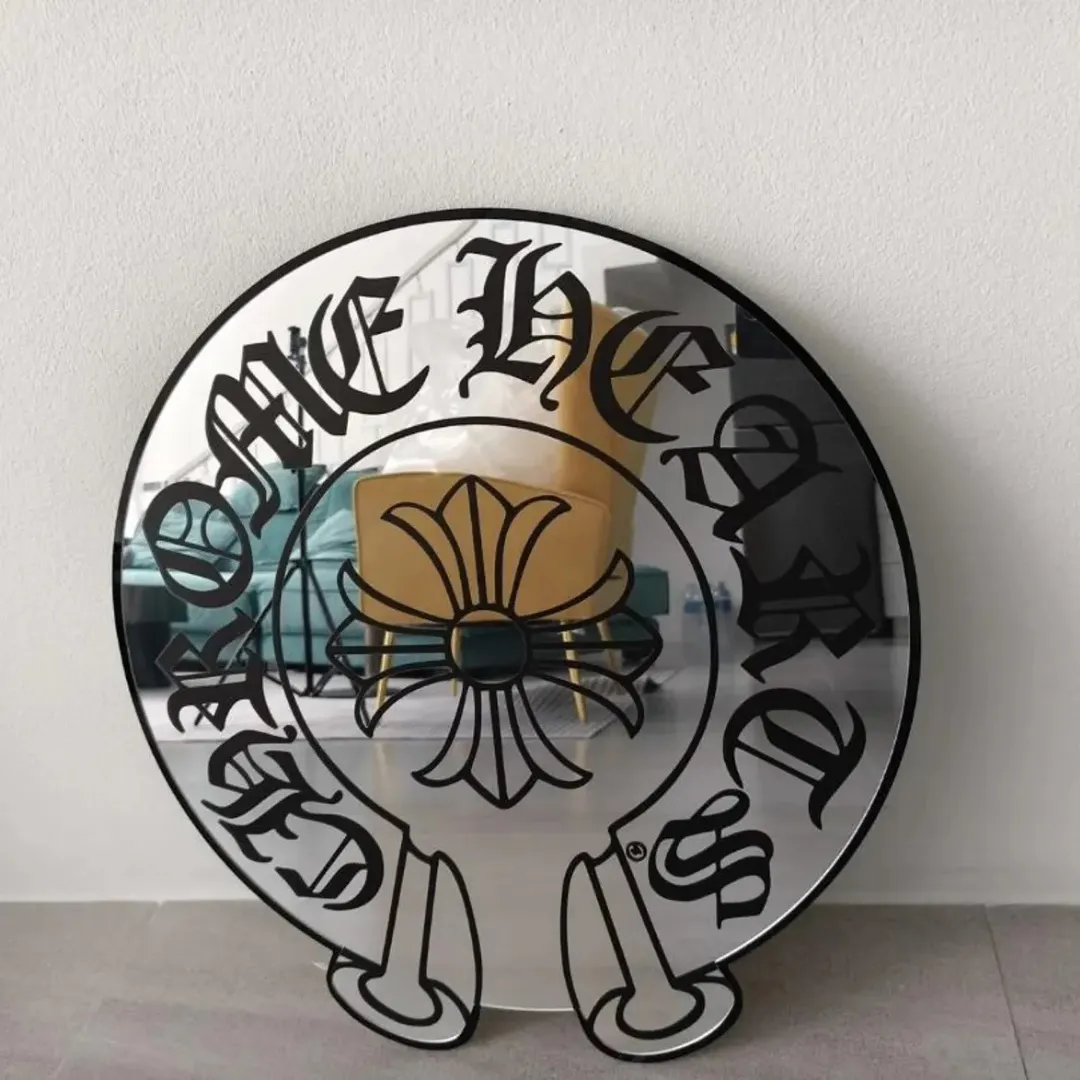 gothic cross acrylic mirror living room decor