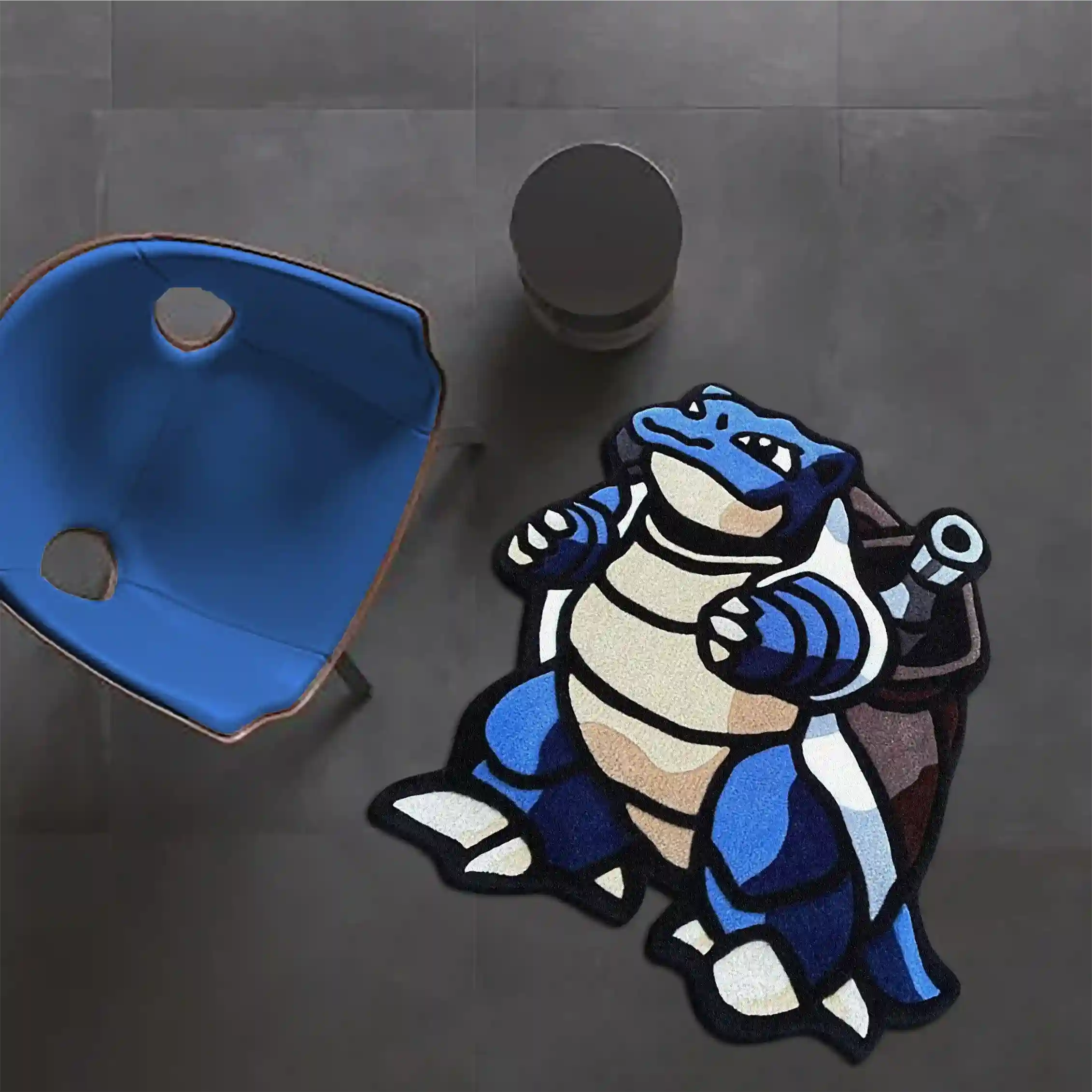 Blue Blastoise Pokémon Area Rug | Hand-Tufted - Image 2