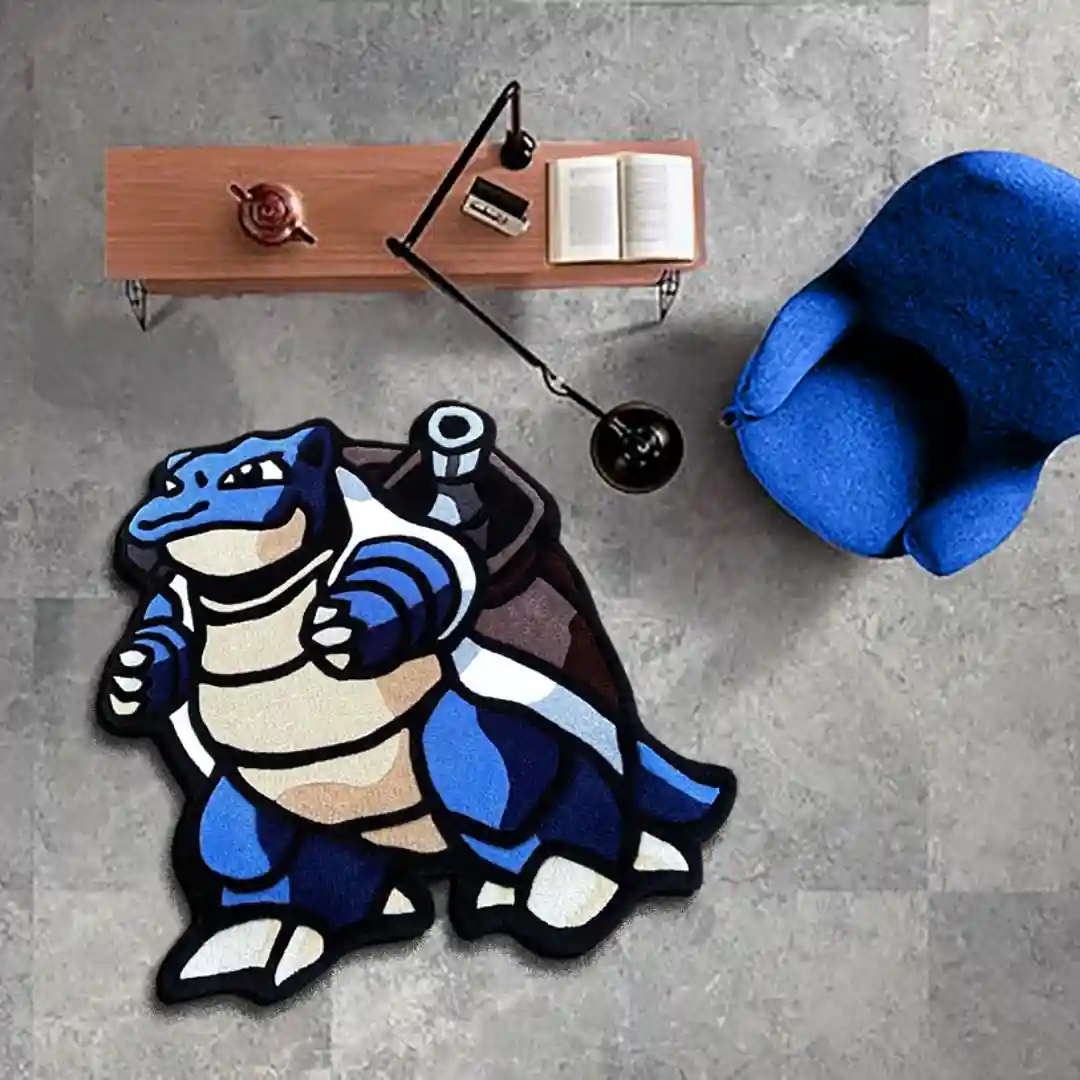 Blue Blastoise Pokémon Area Rug | Hand-Tufted - Image 3