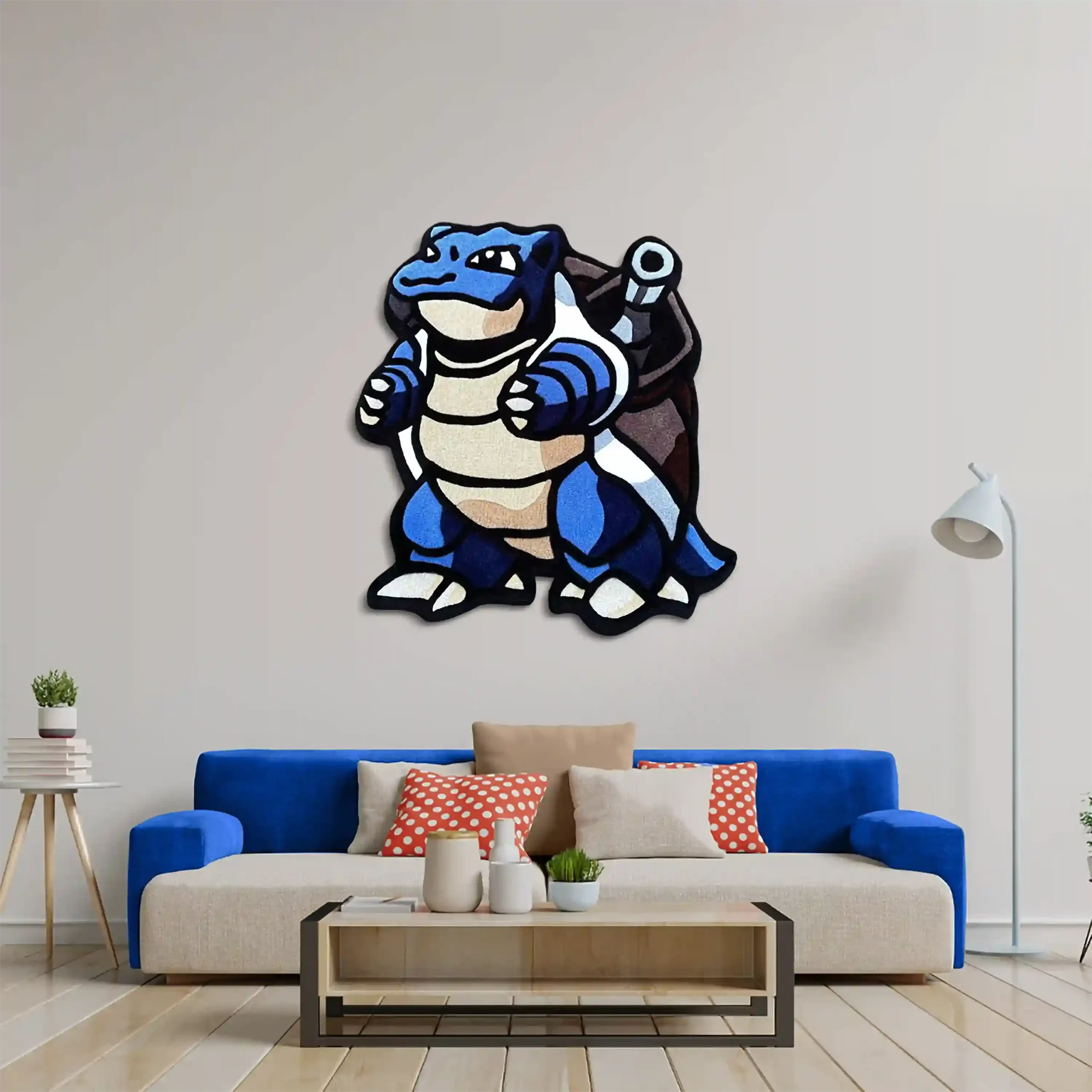 Blue Blastoise Pokémon Area Rug | Hand-Tufted - Image 4