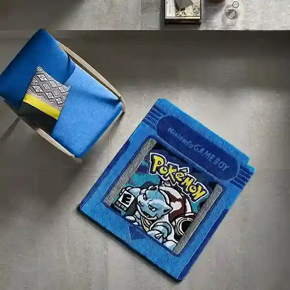 blastoise nintendo card rug