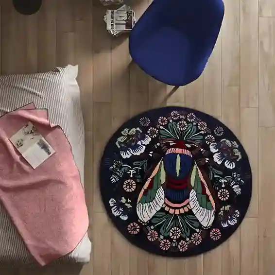 boho butterfly rug