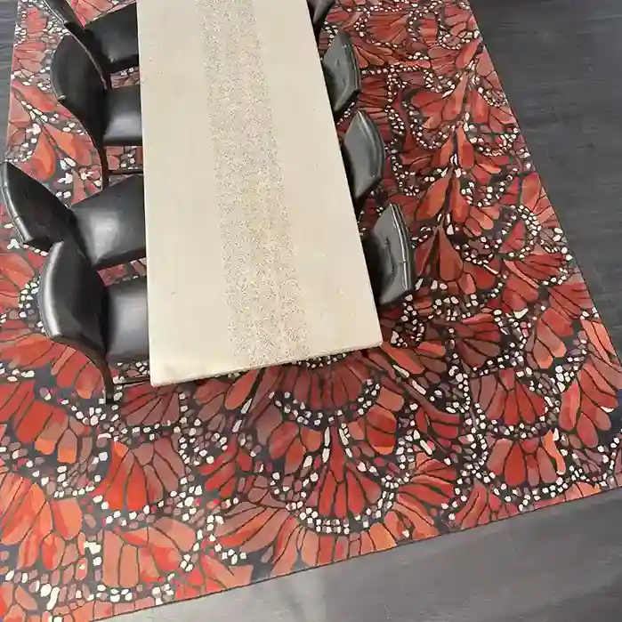monarch butterfly rug