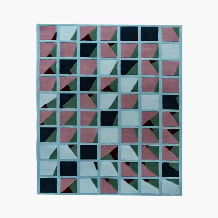 Abstract Grid Rug