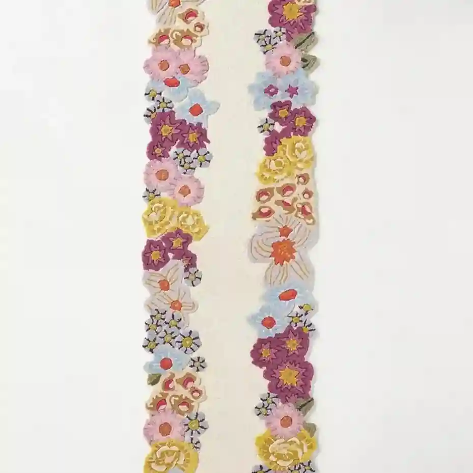 Cassia floral rug Anthropologie