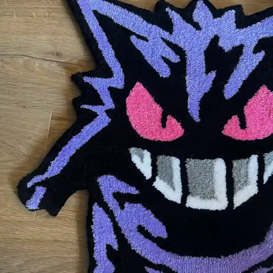 Pokémon-Themed Rug Featuring Gengar – Sneagear Exclusive