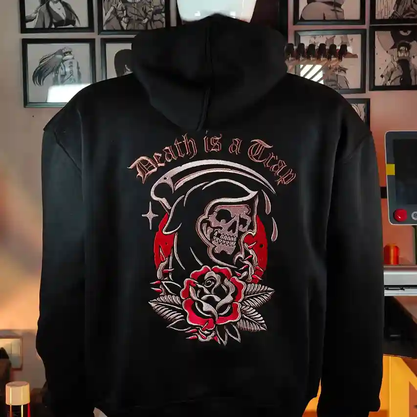 death is a trap hoodie Death Is a Trap Hoodie
