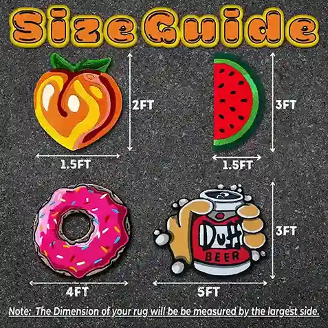 size guide of food