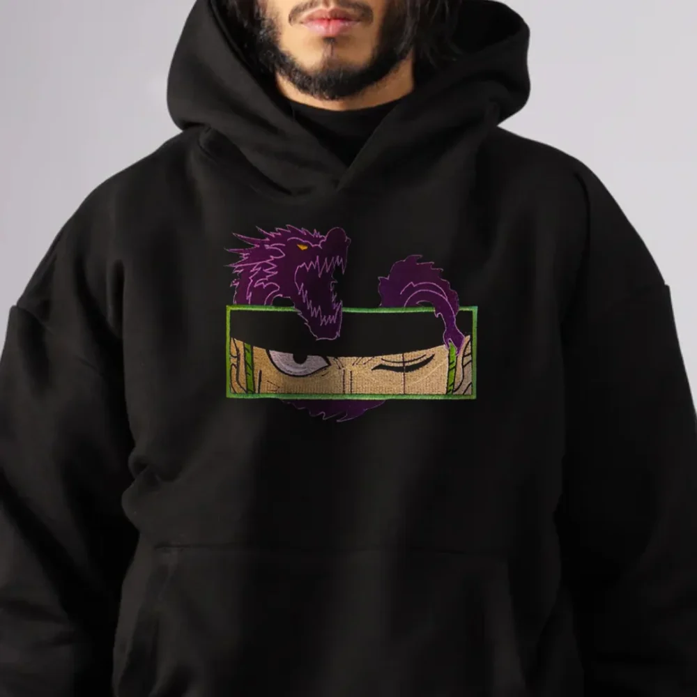 zoro dragon hoodie Zoro Dragon Hoodie