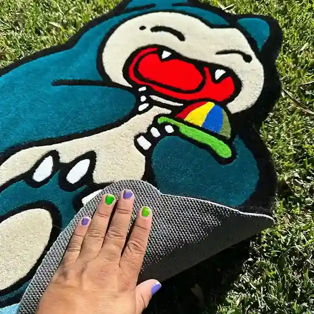 Soft & Cozy Baby Snorlax Floor Rug – Perfect for Kids & Collectors