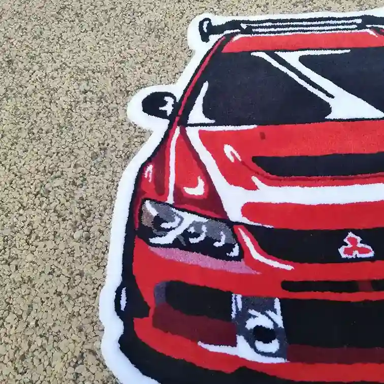 Custom Car Floor Rug for Rally Fans and Gamers