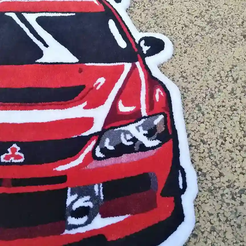 Custom Car Floor Rug for Rally Fans and Gamers