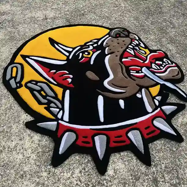 Doberman Guard Dog Rug – Fierce Design for Bold Spaces