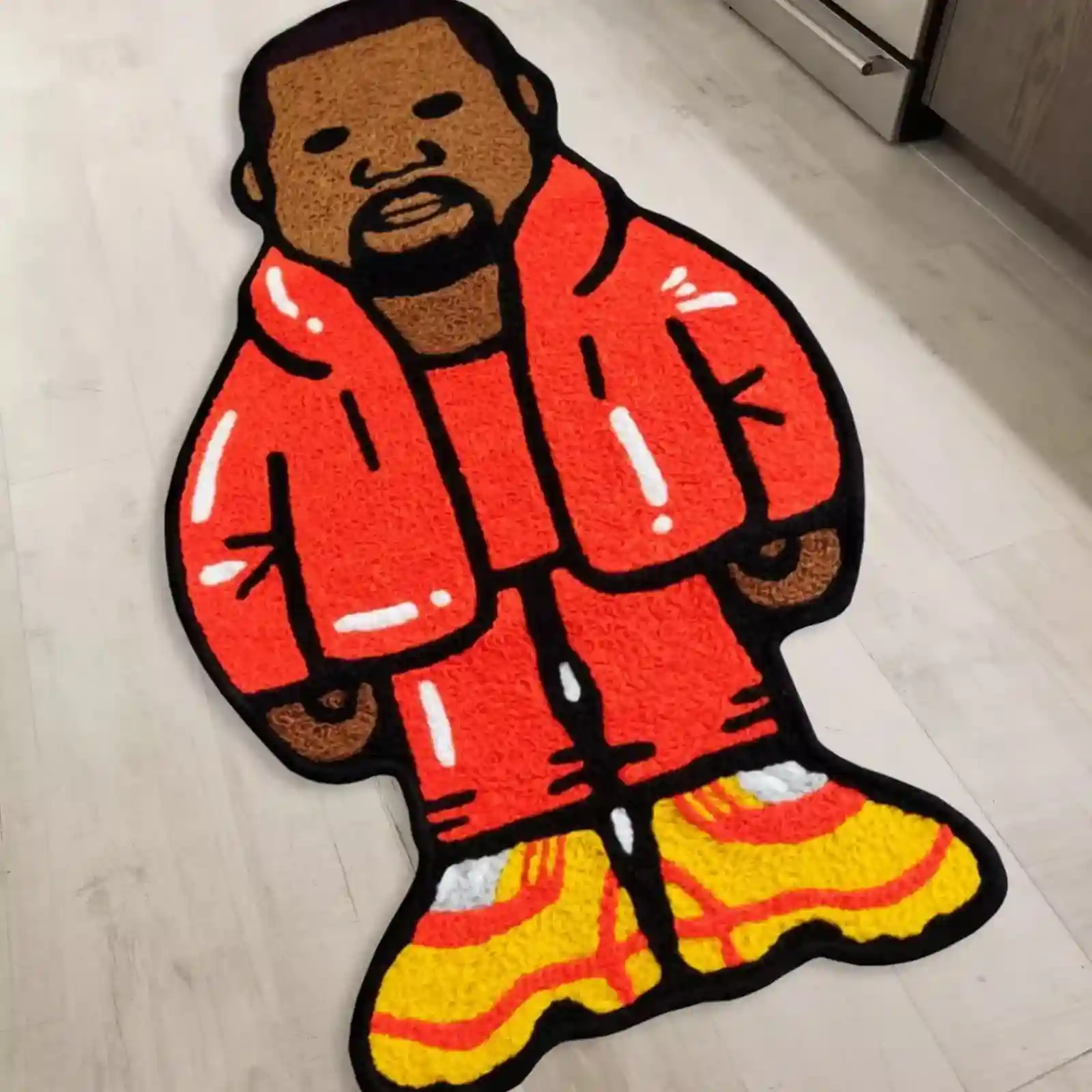 Kanye West Baby Rapper Rug for music room decor”