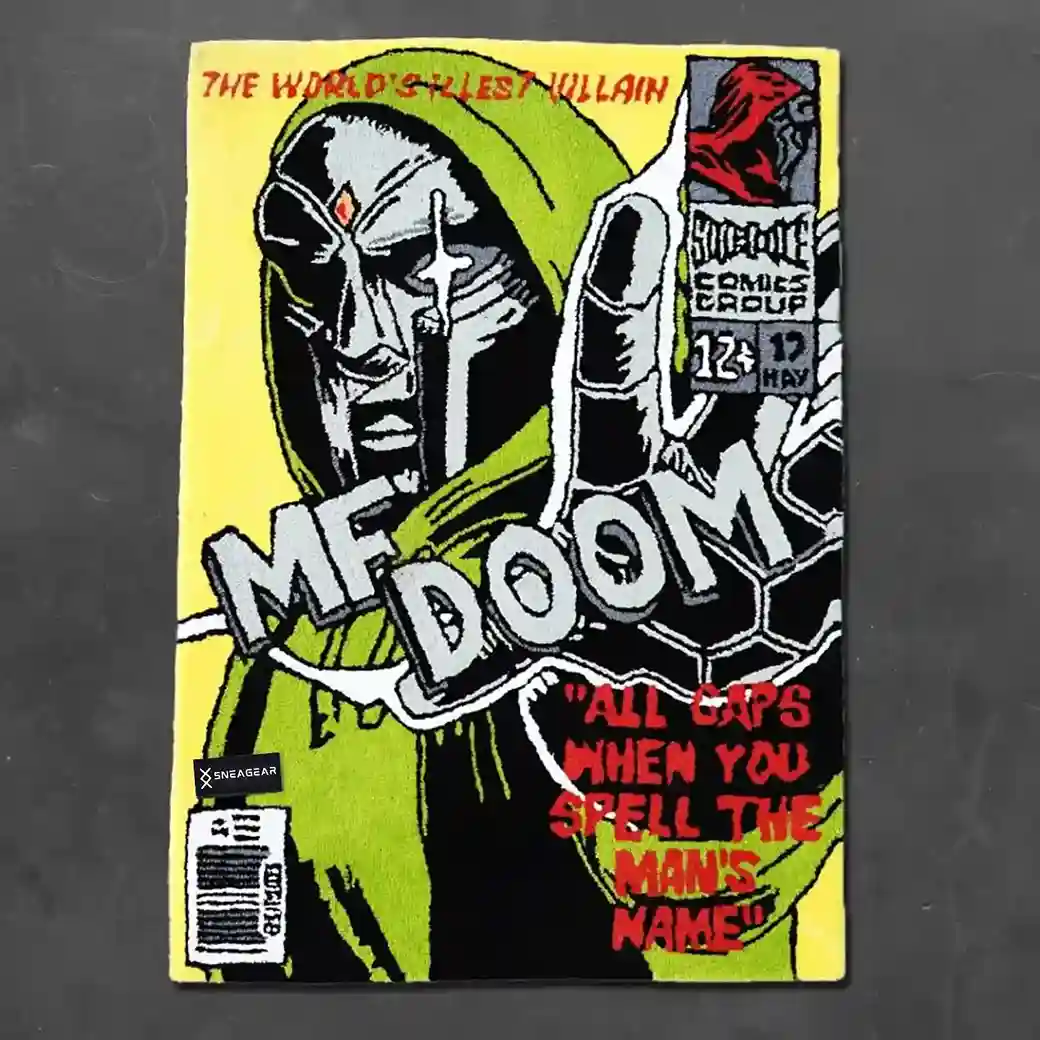 Doom Rug - Drippy Anime Inspired Rug for Gaming Room by Sneagear