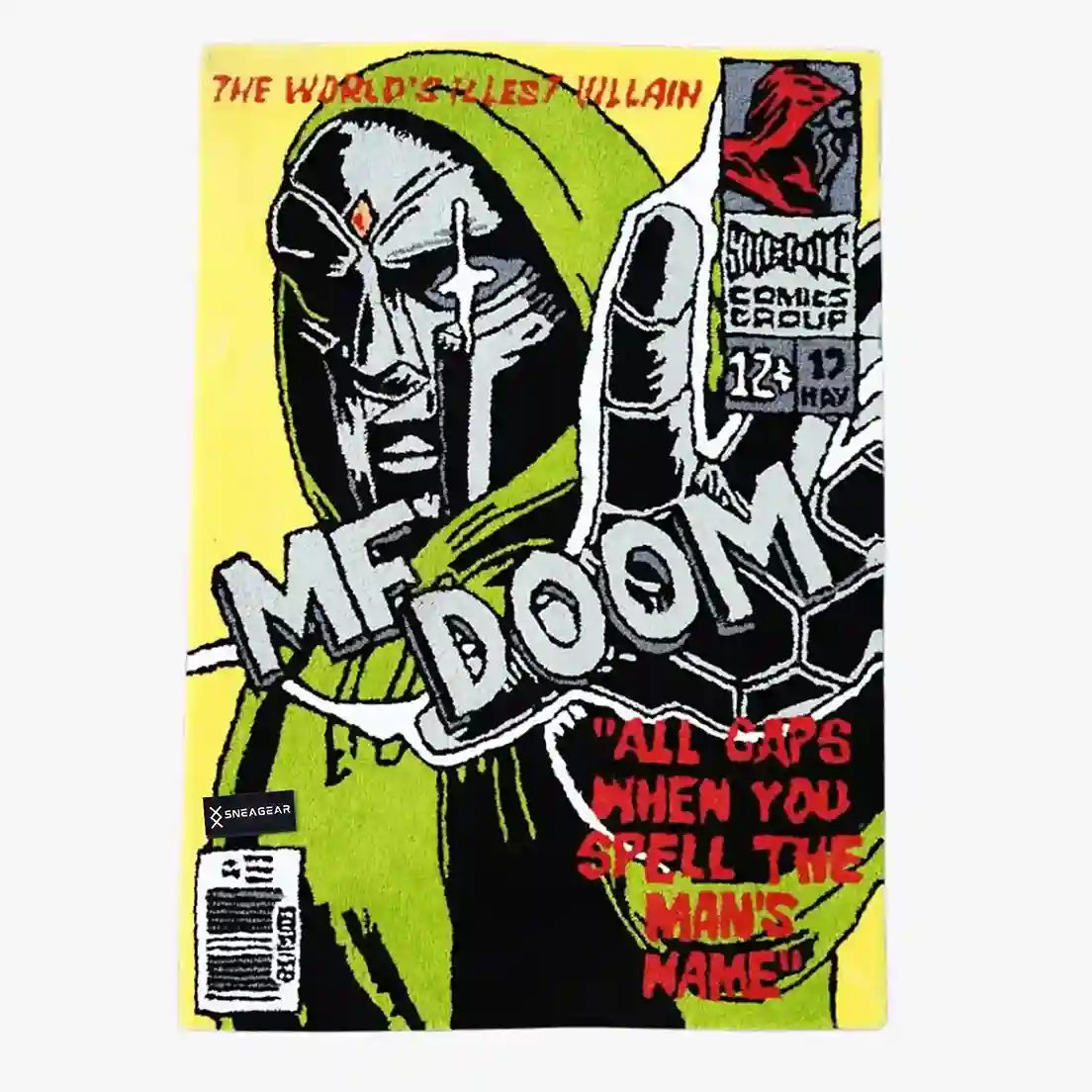 Doom Rug - Drippy Anime Inspired Rug for Gaming Room by Sneagear