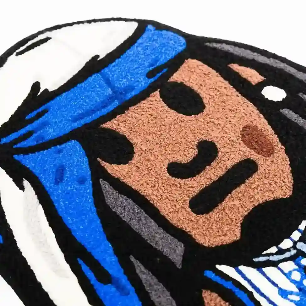 Drippy Rug Inspired by Playboi Carti and Orlando in Bedroom Setup