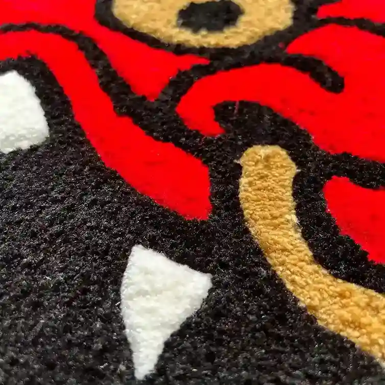 Samurai & Oni Demon Rug for Bold Interior Decor