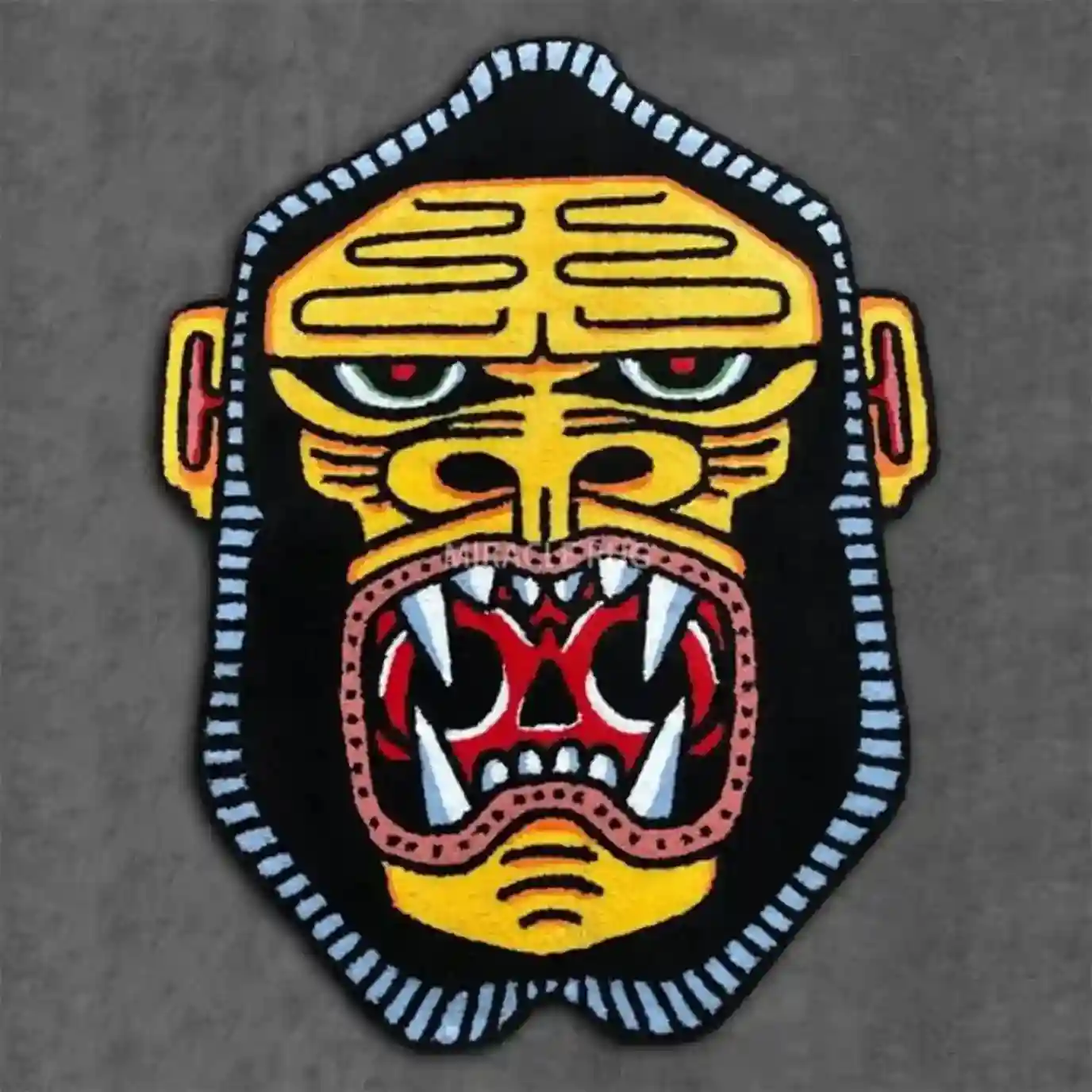 Tattoo-Style Samurai Rug – Perfect for Warrior Spirit Enthusiasts