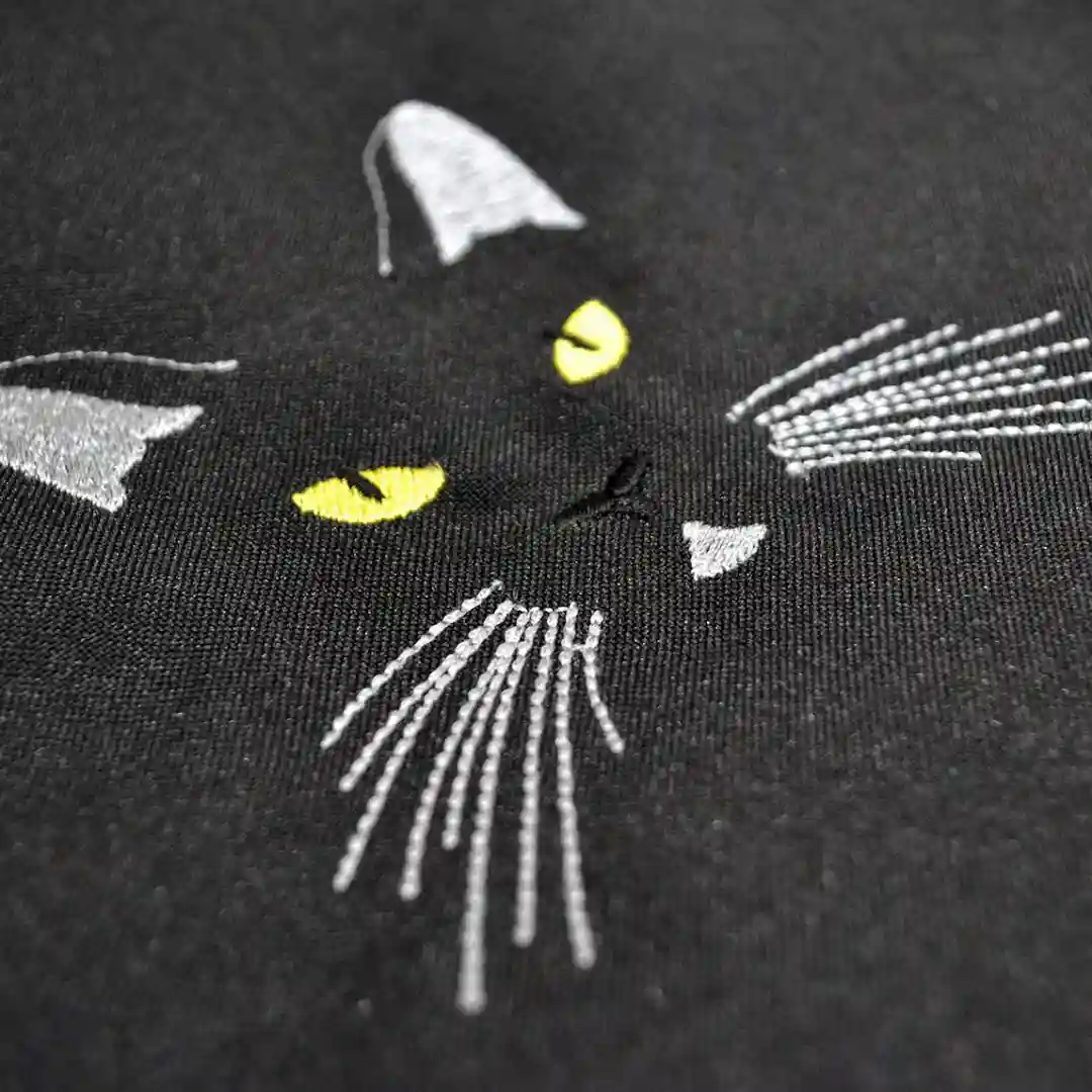 cat eyes embroidered tees