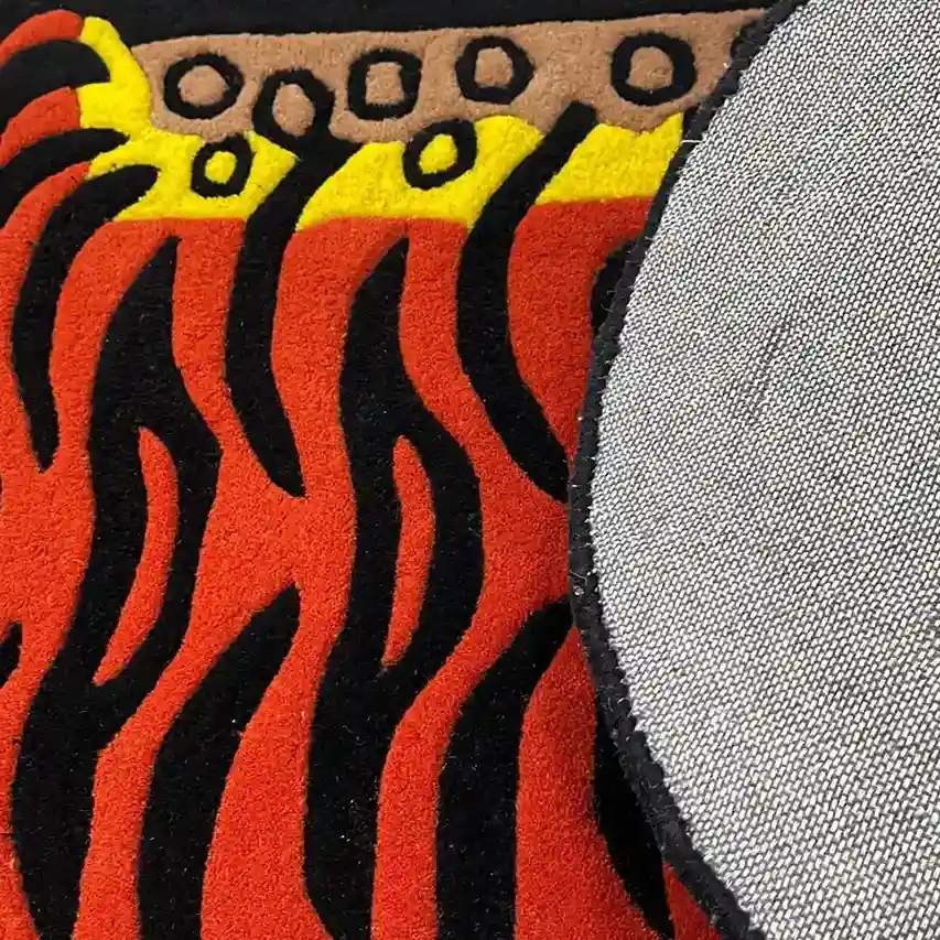 Black Striped Tibetan Tiger Rug