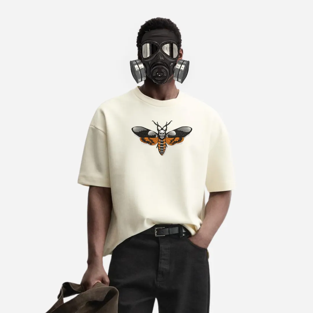 Death Head Moth Embroidered Tee